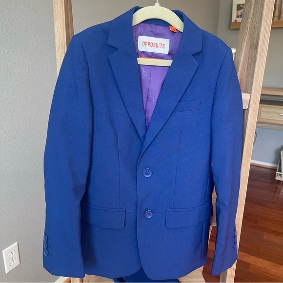 OppoSuits Boy’s Vibrant Blue Suit - Picture 9 of 15